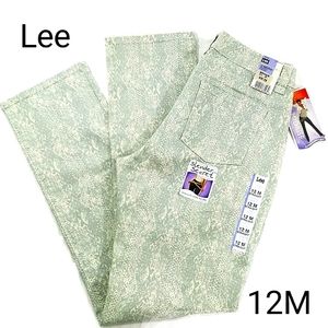 Lee Slender Secret Straight Jean 12 Cream Snake